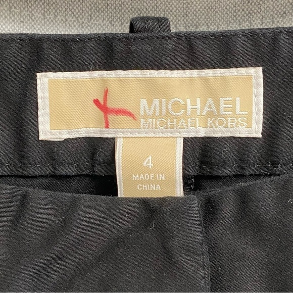 MICHAEL MICHAEL KORS / Black Dress Ankle Pants Size 4 - Picture 3 of 13